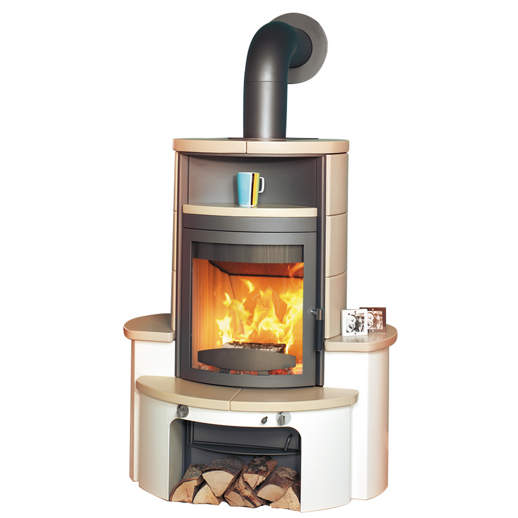 Kaminofen 'Avenso GT ECOplus' titan/creme 8 kW + product picture