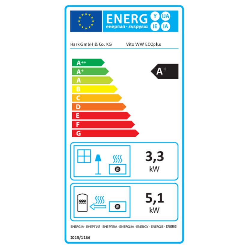 Kaminofen 'Vito WW GT ECOplus' titan/naturstein-grau 8,4 kW