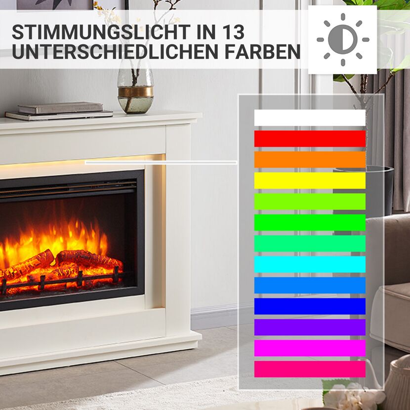 Elektrokamin mit Farbwahl