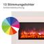 Elektrokamin mit 13 wählbaren Lichtfarben