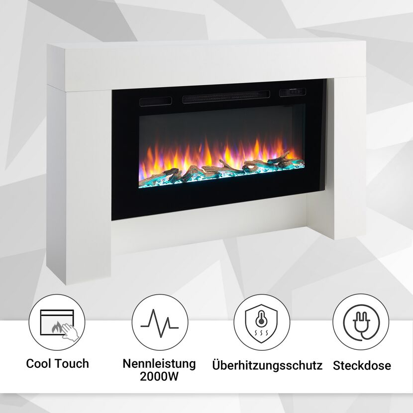 Elektrokamin 'Herkules' weiß 2 kW