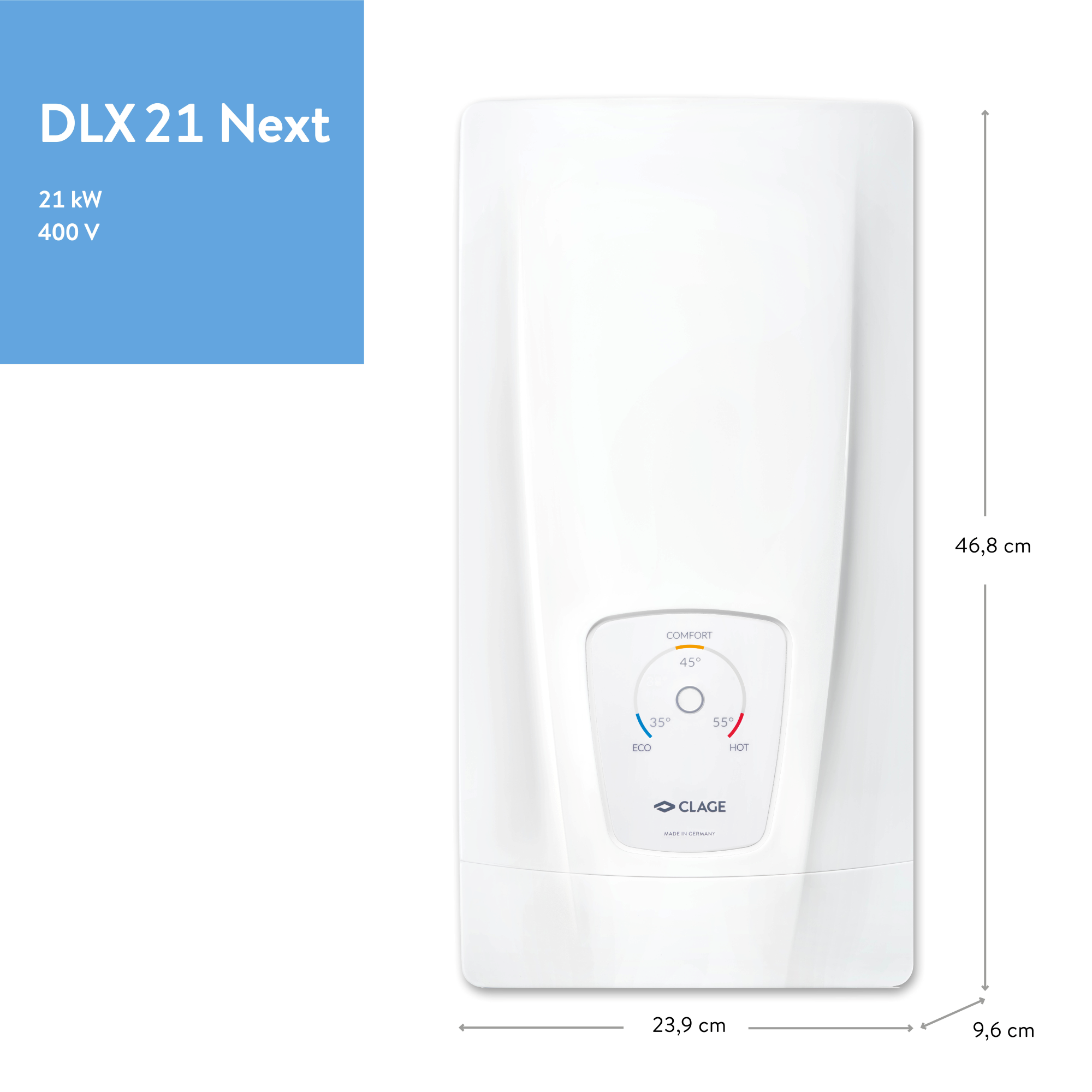 Durchlauferhitzer 'DLX 21 Next' 21 kW + product picture