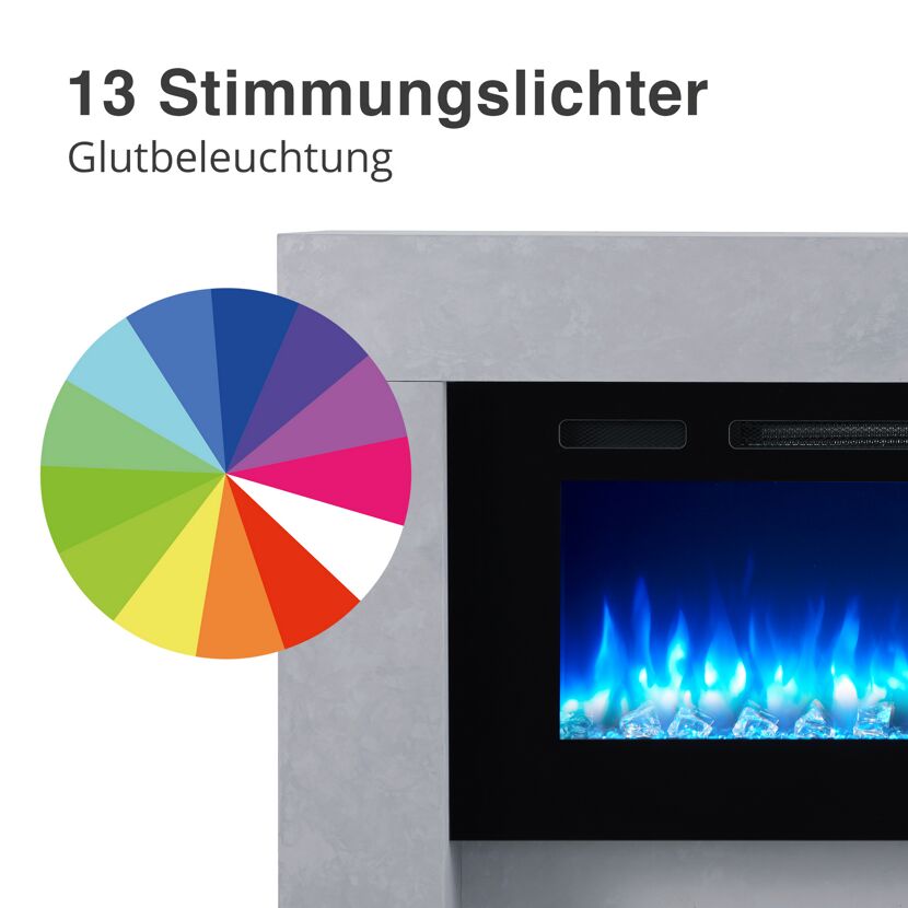 Elektrokamin mit Farbwähler