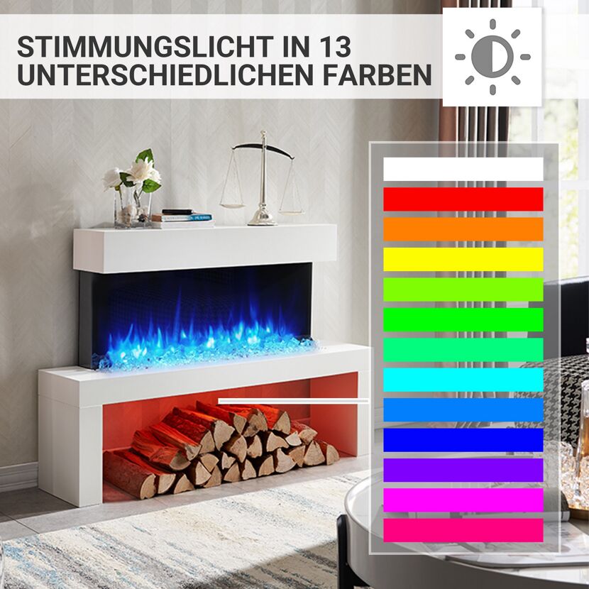 Elektrokamin mit Farbwechsel