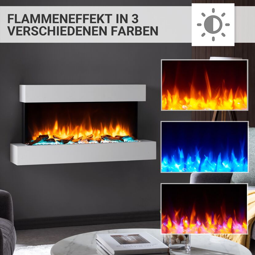 Elektrokamin mit drei Farboptionen