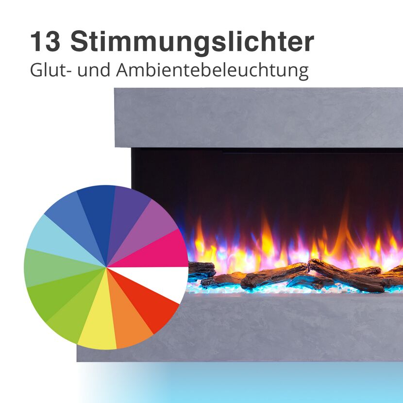 Elektrokamin mit Farbwahl
