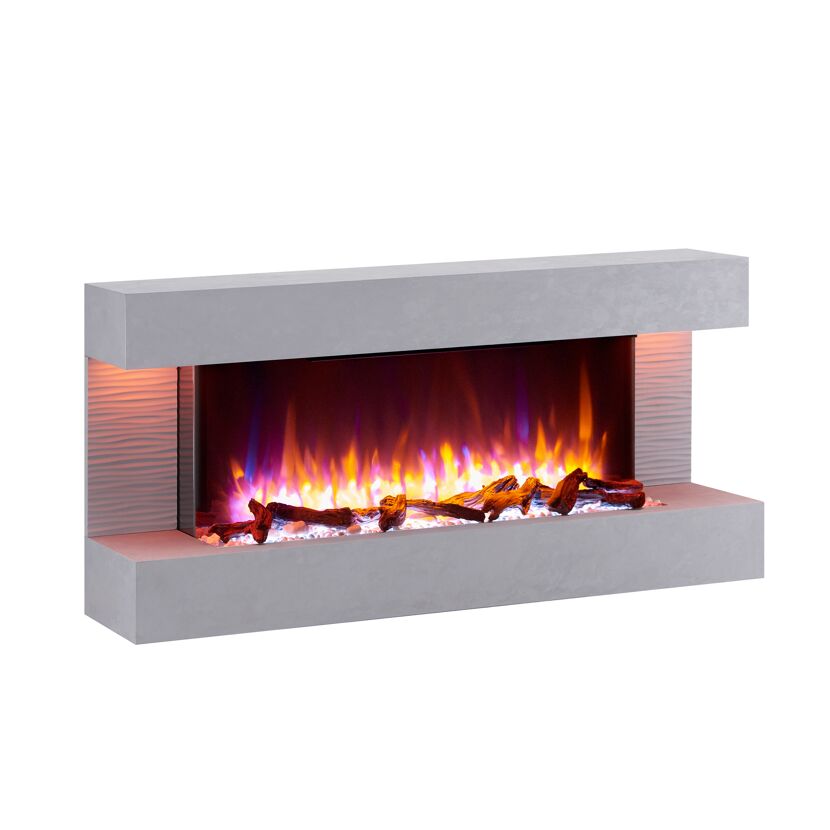 Elektrokamin 'Helia' betongrau 2 kW