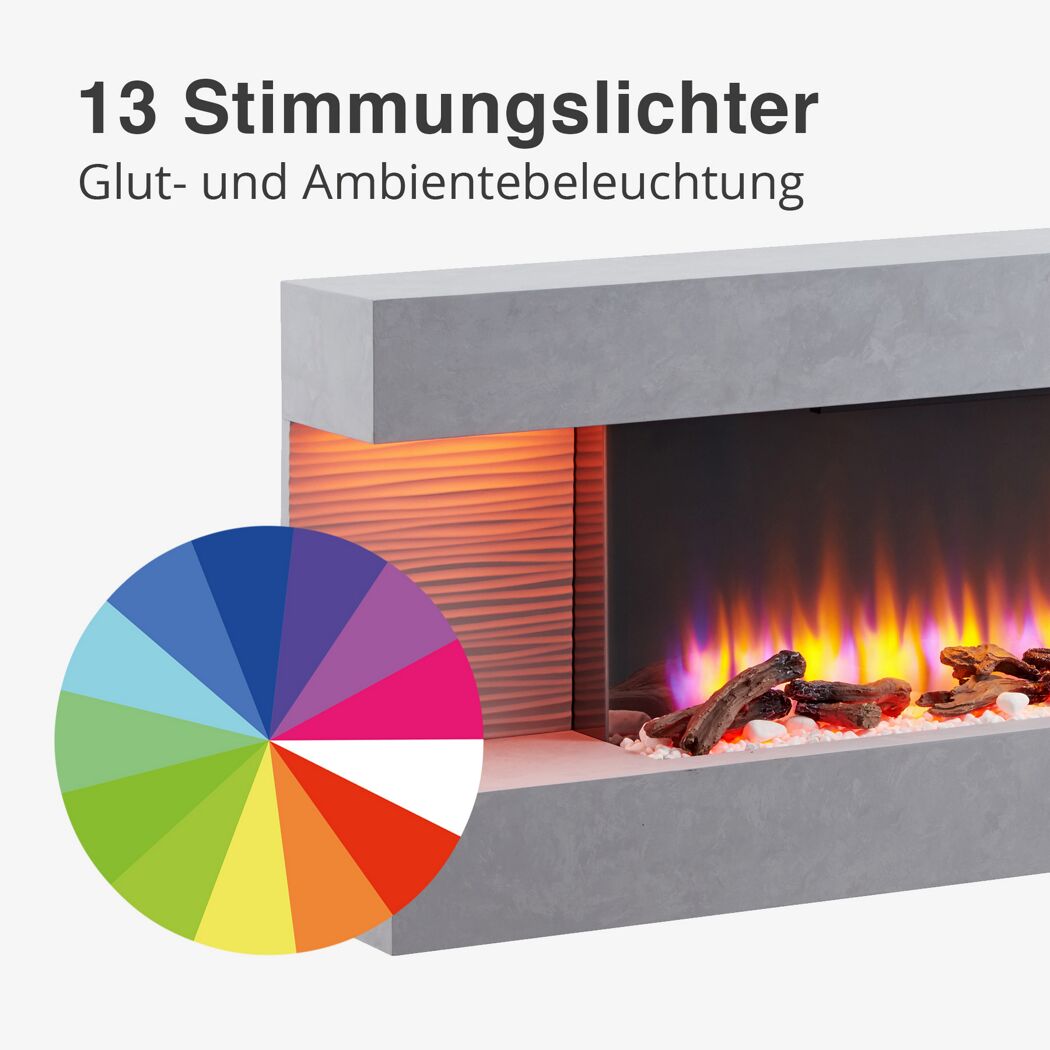 Elektrokamin mit Farbwähler