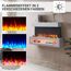 Elektrokamin mit verschiedenen Flammenfarben