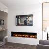 Elektrokamin mit TV an der Wand