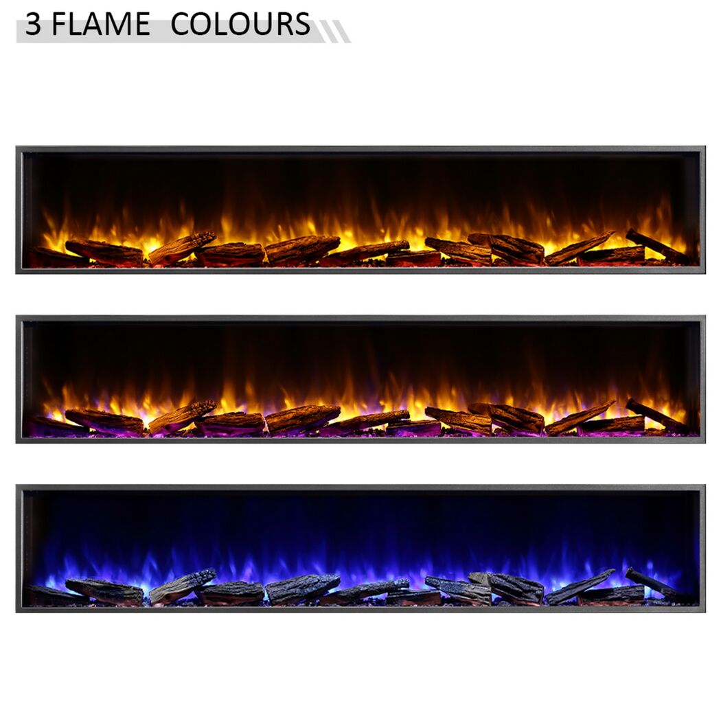 Elektrokamin mit drei Flammenfarben