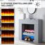 Elektrischer Kamin mit verschiedenen Helligkeitsstufen
