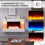 Elektrokamin mit drei Flammenfarben