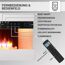 Bedienfeld und Fernbedienung Elektrokamin