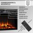 Bedienfeld und Fernbedienung Elektrokamin