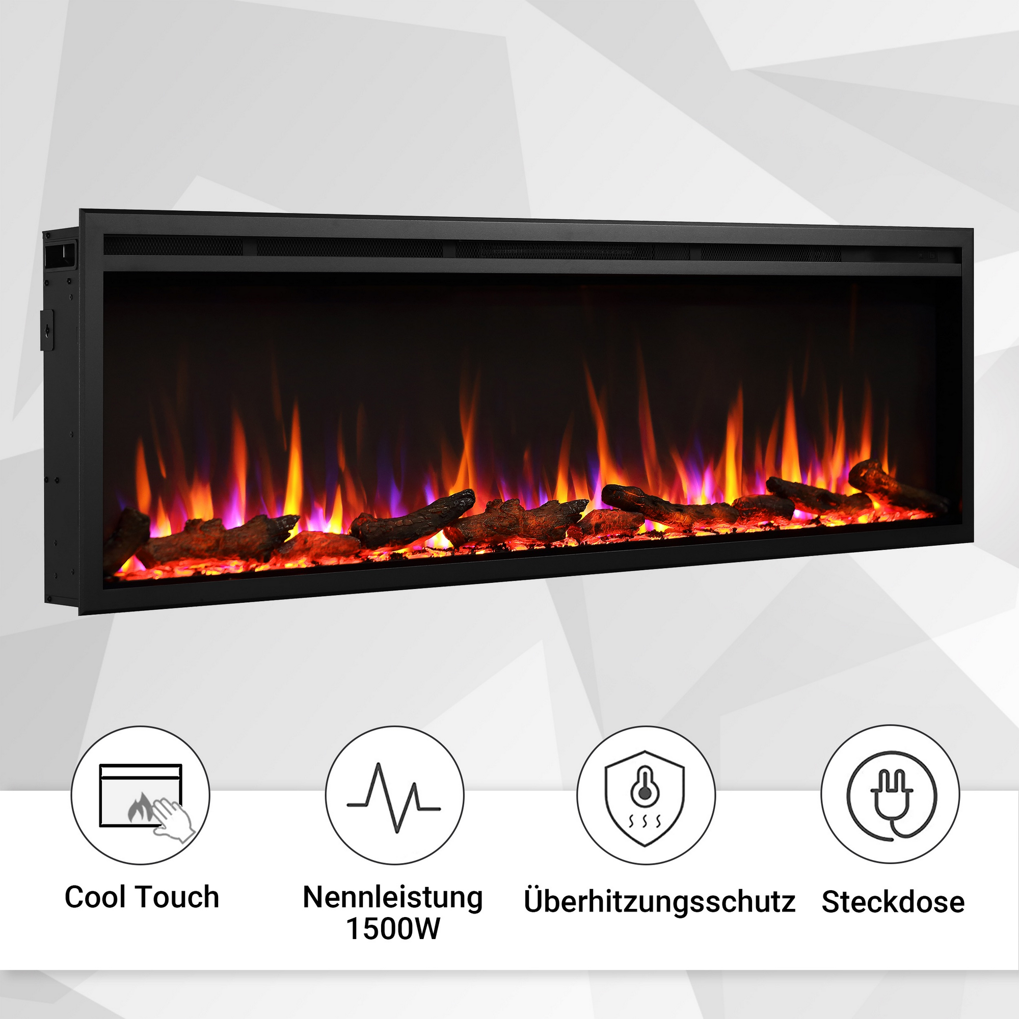 Elektrokamin 'Atalanta 50' schwarz 1,5 kW + product picture