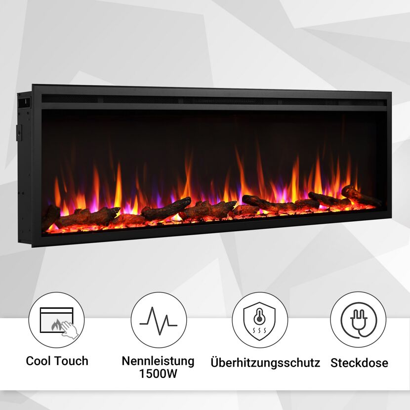 Elektrischer Kamin mit Flammeneffekt