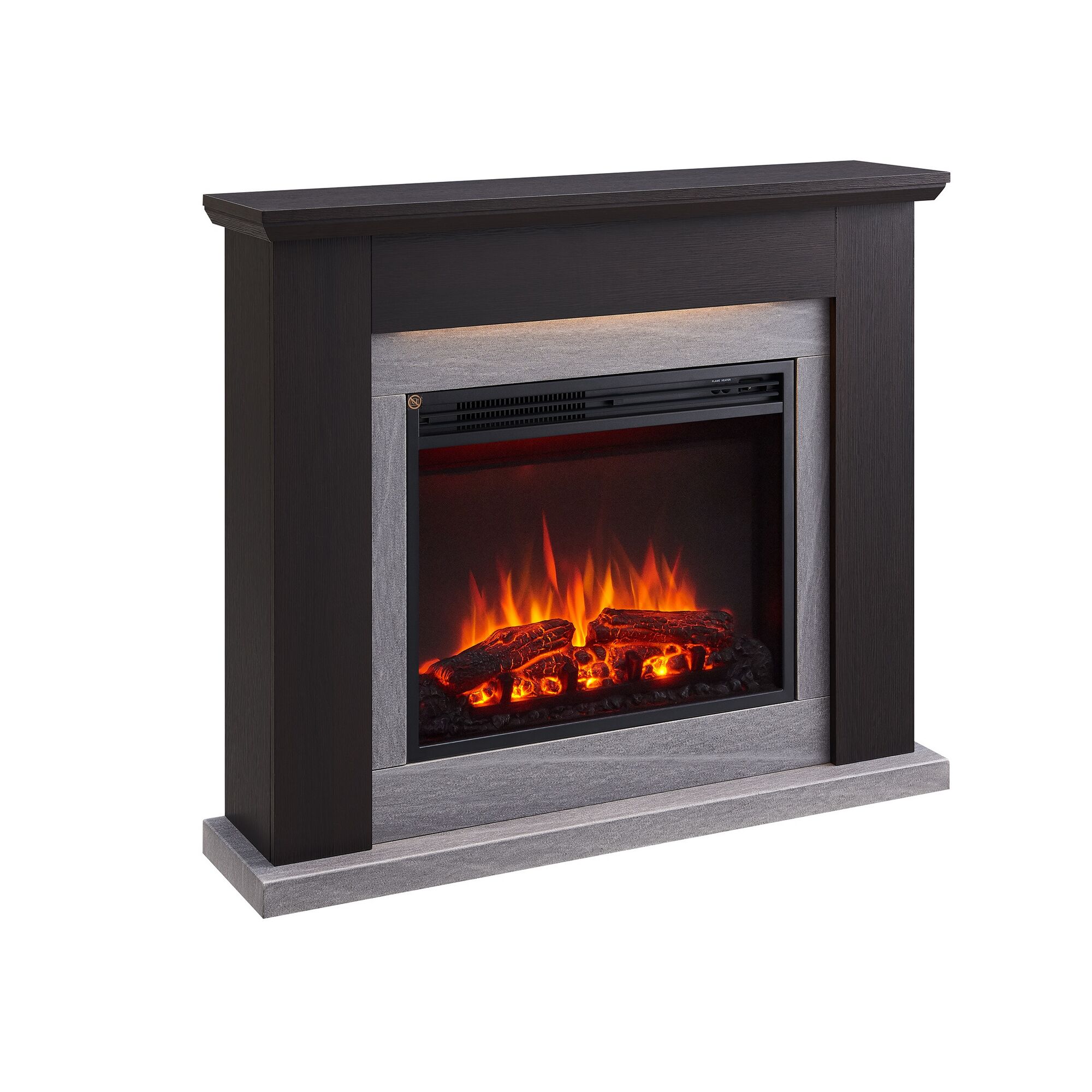 Elektrischer Kamin mit Flammen