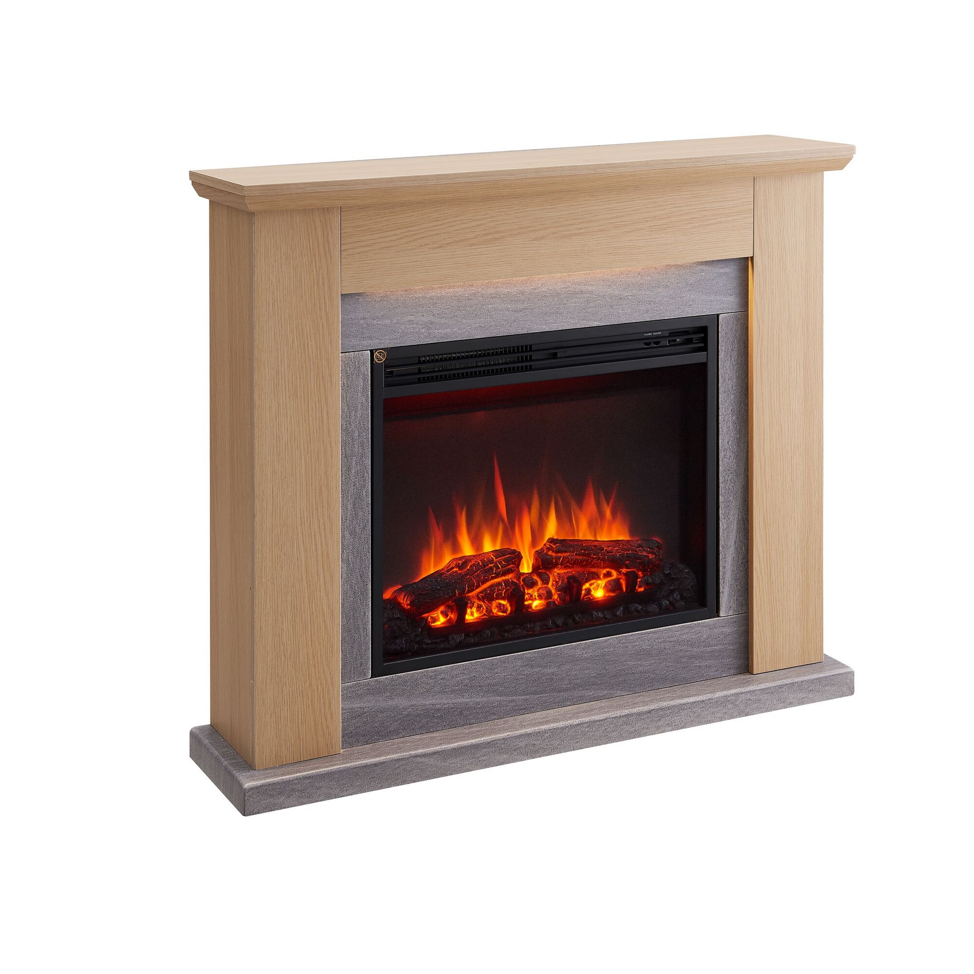 Elektrischer Kamin mit Flammen