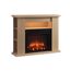 Elektrischer Kamin mit Holzoptik und Flammeneffekt