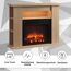 Elektrischer Kamin mit Holzdekor