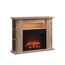 Elektrischer Kamin aus Holz mit Flammen