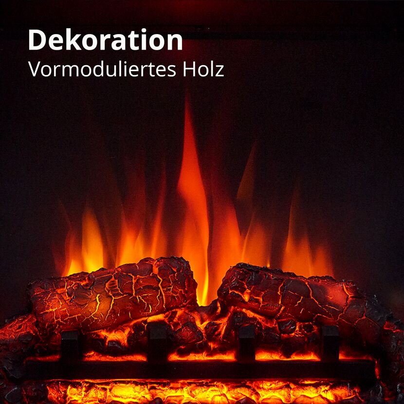 Dekoratives Kaminfeuer mit Flammen