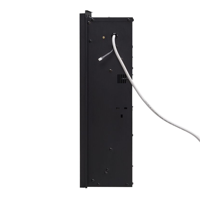 Rückseite Elektrokamin mit Kabel