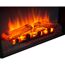 Elektrischer Kamin mit glühenden Holzscheiten