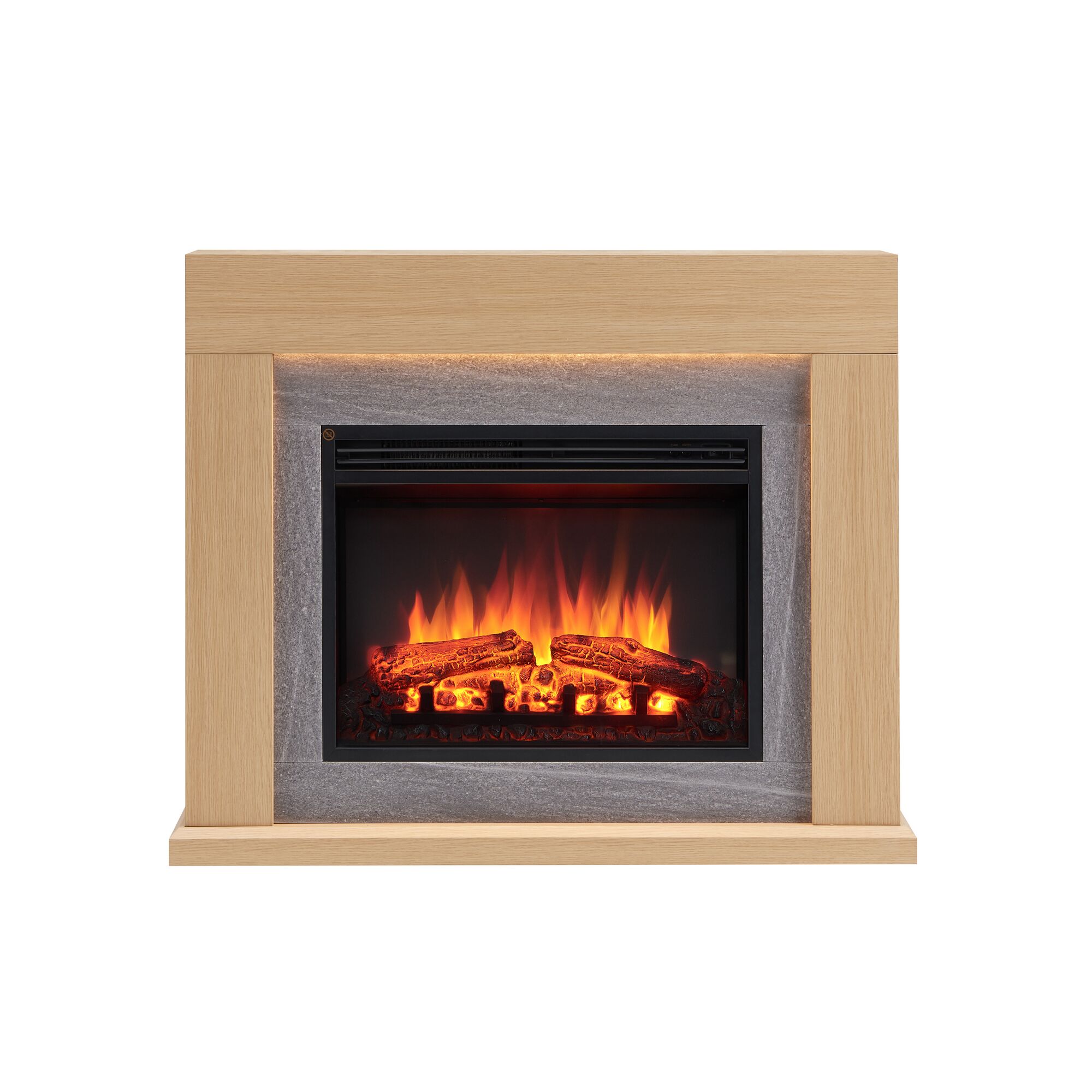 Elektrischer Kamin mit Dekofeuer