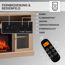 Bedienfeld und Fernbedienung Elektrokamin