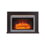 Verkleinertes Bild von Elektro-Eckkamin 'Xerxes' dunkelbraun 2000 W, 3D-Flammeneffekt Fernbedienung 118 x 79,5 x 21,8 cm