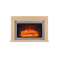 Verkleinertes Bild von Elektro-Eckkamin 'Xerxes' hellbraun 2000 W, 3D-Flammeneffekt Fernbedienung 118 x 79,5 x 21,8 cm