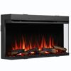 Elektrischer Kamin mit künstlichen Holzscheiten