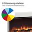 Elektrischer Kamin mit acht Lichteinstellungen