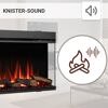 Elektrokamin mit Knistgeräusch