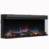 Elektrokamin mit blau-orangen Flammen