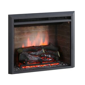 Elektro-Einbaukamin 'Calida 23' schwarz 2000 W, 3D-Flammeneffekt Fernbedienung 63 x 54,5 x 22,3 cm