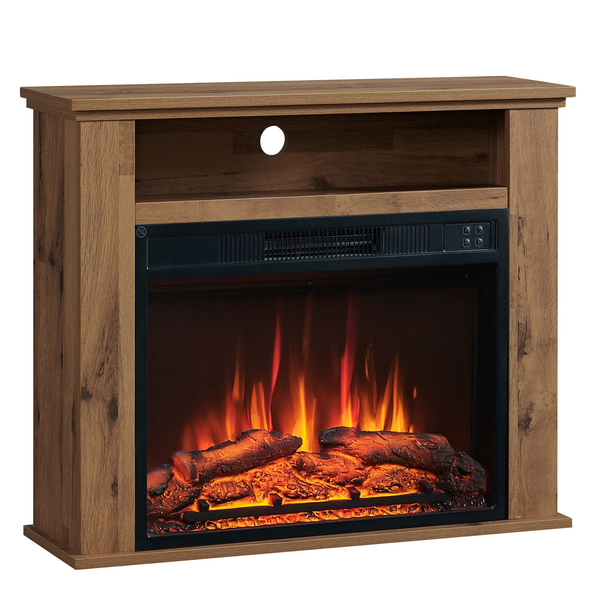 Elektrischer Kamin mit Holzimitat