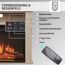 Bedienfeld und Fernbedienung Elektrokamin