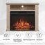 Elektrischer Kamin mit Holzoptik und Flammeneffekt