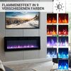 Elektrokamin mit verschiedenen Flammenfarben