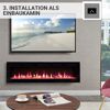 Elektrokamin unter einem Fernseher