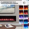 Elektrokamin mit verschiedenen Flammenfarben