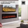 Einbau-Elektrokamin unter Fernseher