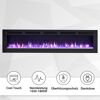 Elektrischer Kamin mit lila Flammen