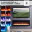 Elektrokamin mit verschiedenen Flammenfarben