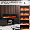 Elektrokamin mit verschiedenen Helligkeitsstufen
