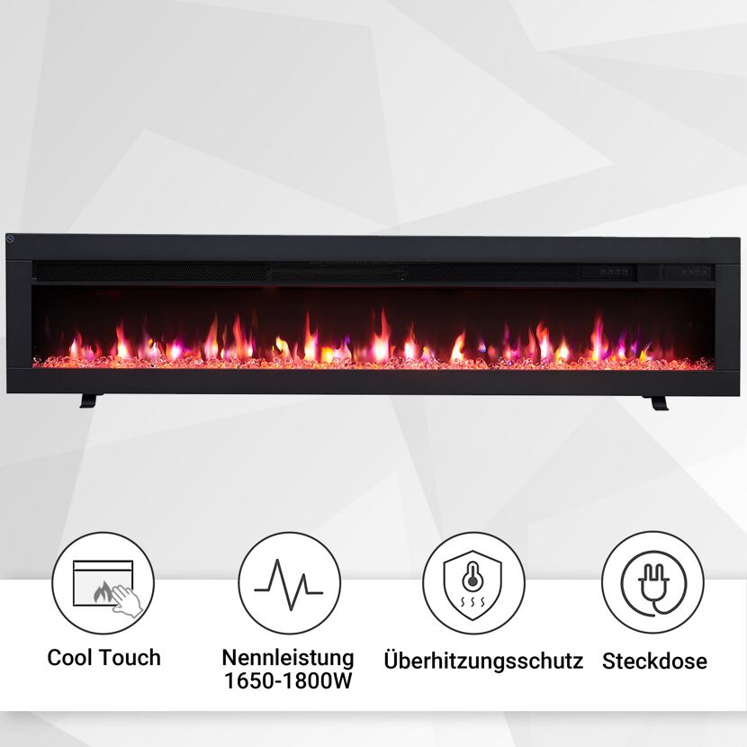 Elektrokamin 'Agnes 60' schwarz 1,8 kW