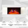 Weißer Elektrokamin mit Flammensimulation